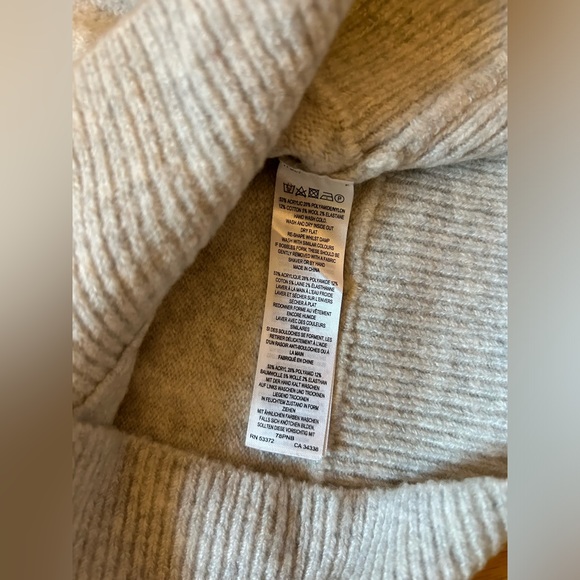 French Connection Ruffle Collar Mira Flossy Frilled Mock Neck Sweater - Picture 6 of 6